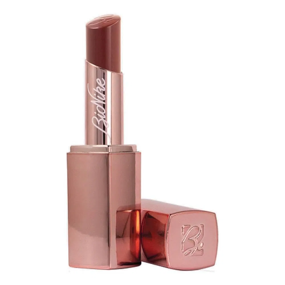 Полупрозрачная мерцающая помада-бальзам «Defence Color Nutri Shine 204 Bois De Rose» от Bionike Bionike