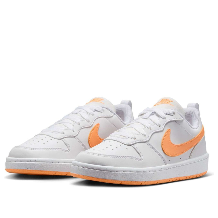 Кроссовки (GS) Nike Court Borough Low Recraft 'White Peach Cream', белый — фото 3