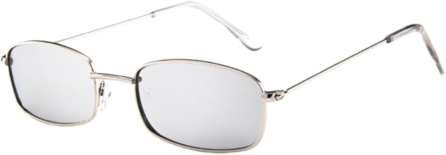 

Солнцезащитные очки с защитой от УФ-излучения UV400 | Металлическая оправа, прозрачные линзы | Для женщин и мужчин, для занятий спортом на открытом воздухе и вождения DSVIGF, 06 Silver-silver