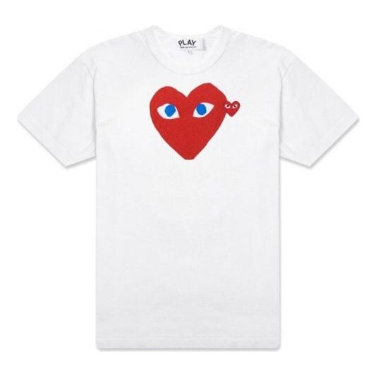 

Футболка blue eye heart tee 'white' Comme Des Garcons Play, белый