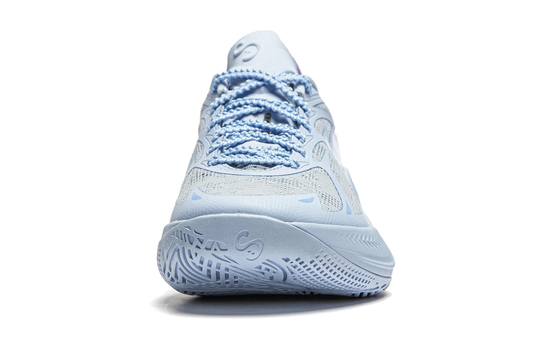 SONIC 12 Детские баскетбольные кроссовки Unisex LINING YOUNG, Синий — фото 3