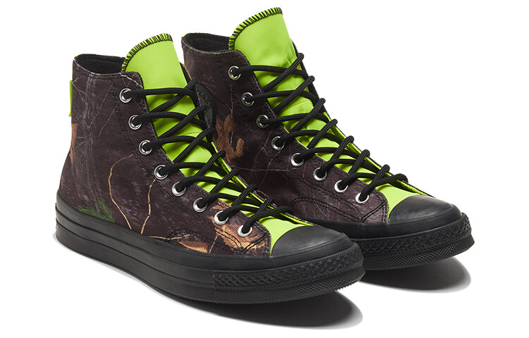 Converse Конверсы парусиновой обуви 1970-х годов унисекс, Черный/Лимонный яд/Цапля — фото 3