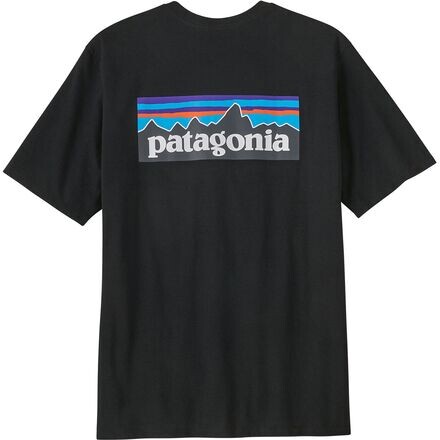 Футболка Responsibili с логотипом P-6 с короткими рукавами мужская Patagonia, черный — фото 2