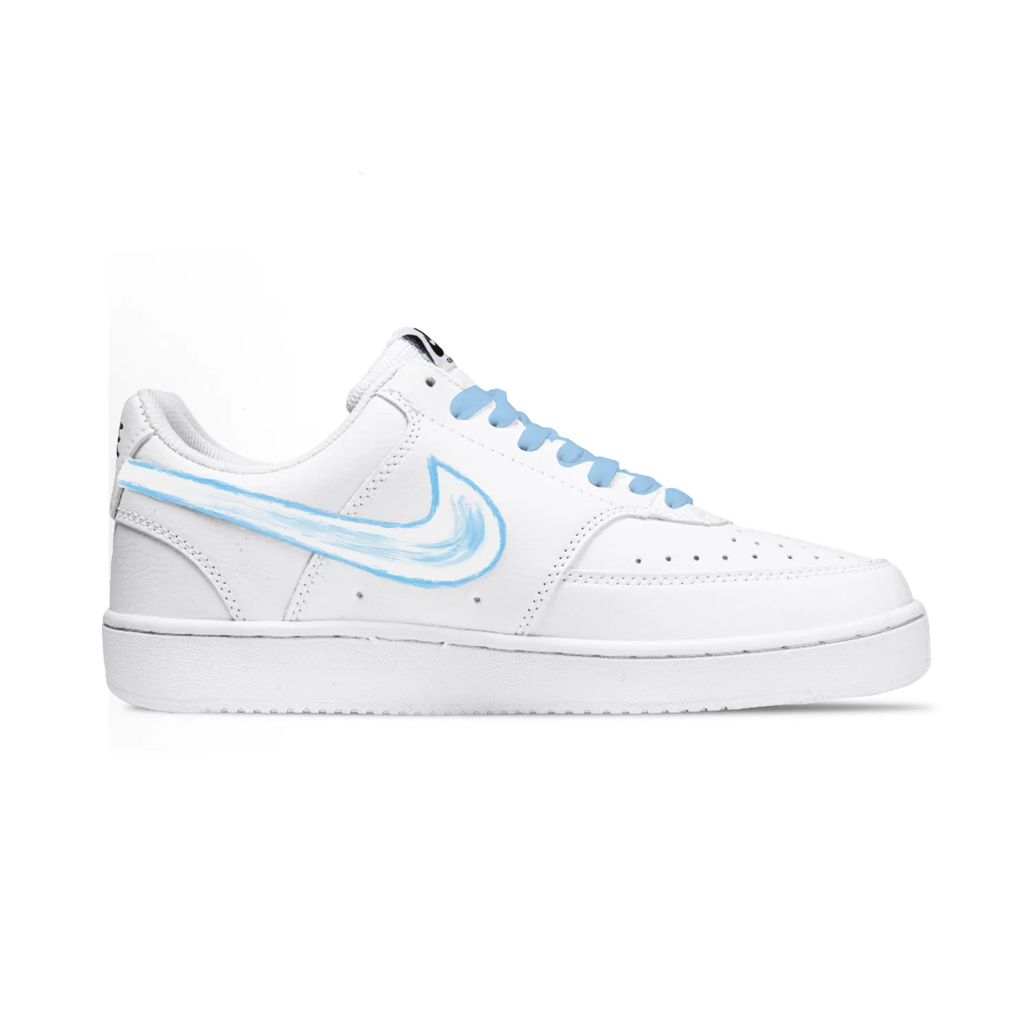 Кеды Nike Court Vision 1 Blue White — фото 3
