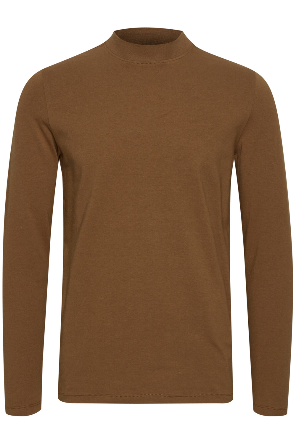 

Лонгслив CASUAL FRIDAY Langarm Oberteil mit Stehkragen THEO, коричневый