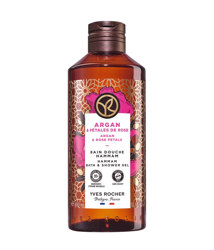 

Гель для душа Yves Rocher Hammam Arganöl & Rosenblüten Duschbad, 400 ml
