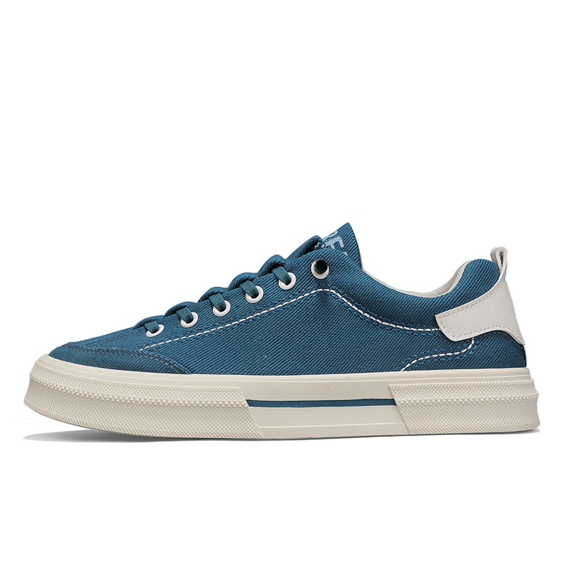 

RENBEN Дышащие противоскользящие и износостойкие низкие скейтерские кроссовки мужские синие, цвет Blue