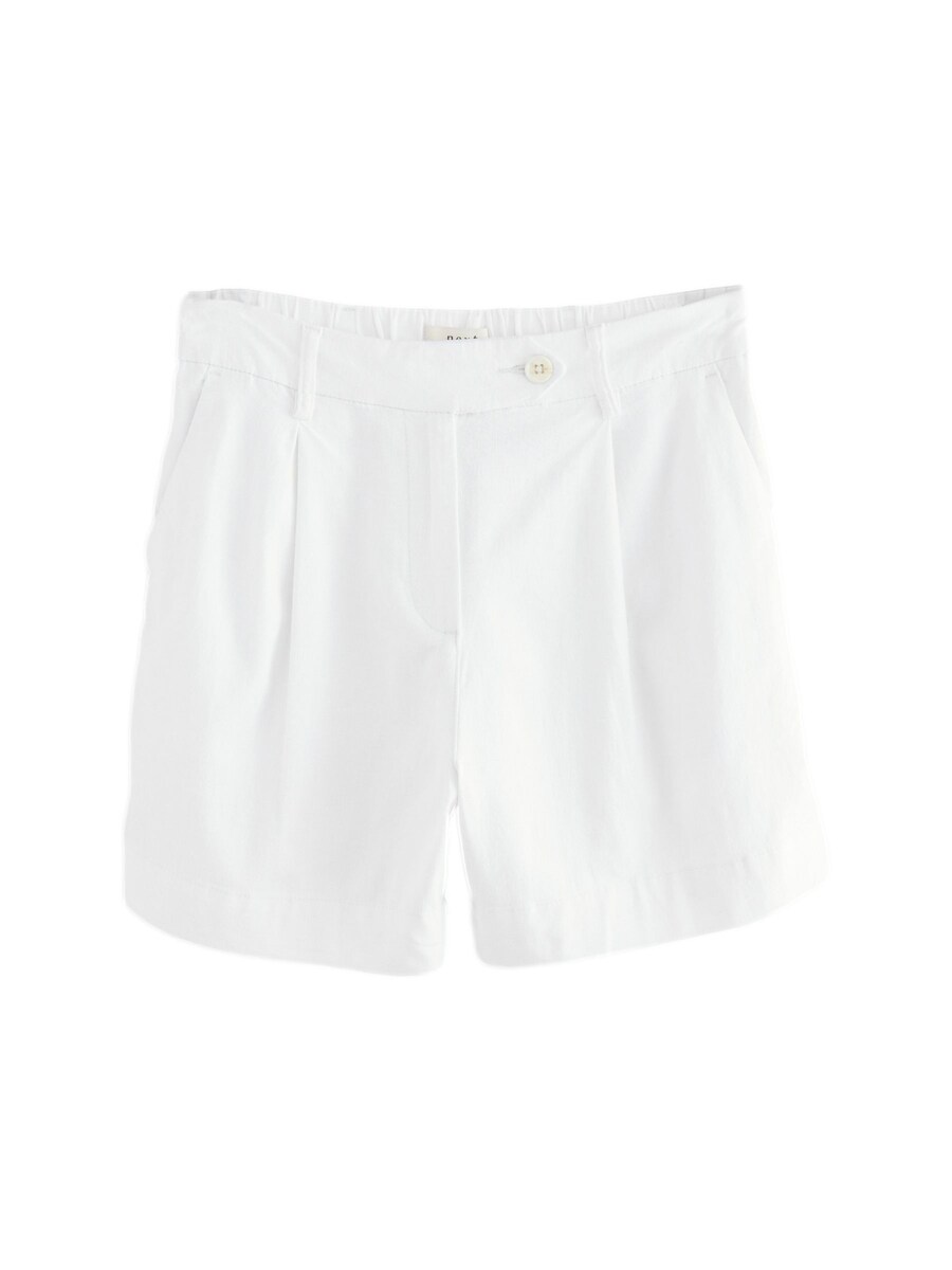 

Обычные брюки со складками спереди Next, белый