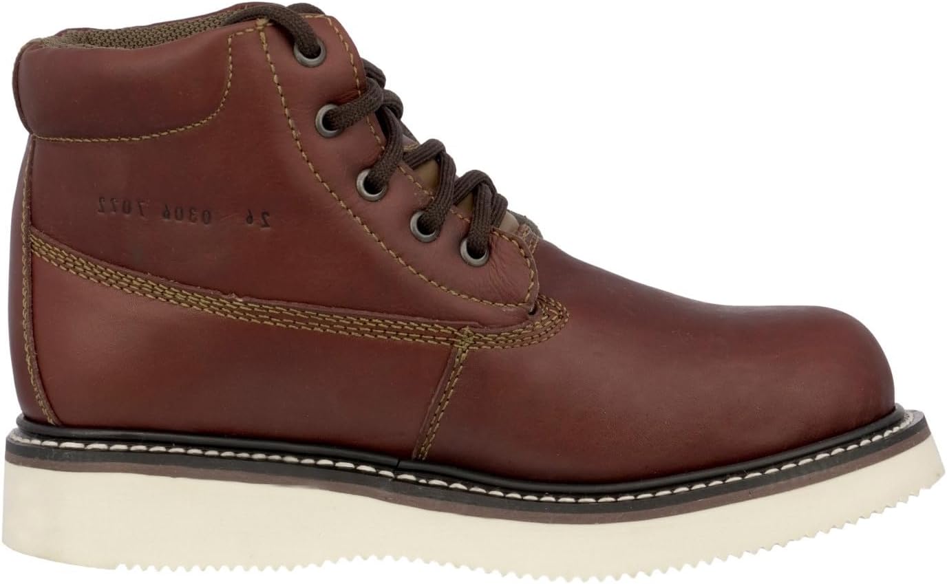 Мужские ботинки Cowboy Professional 600RA Chedron из кожи, противоскользящие, с шнуровкой, с мягким носком — фото 3