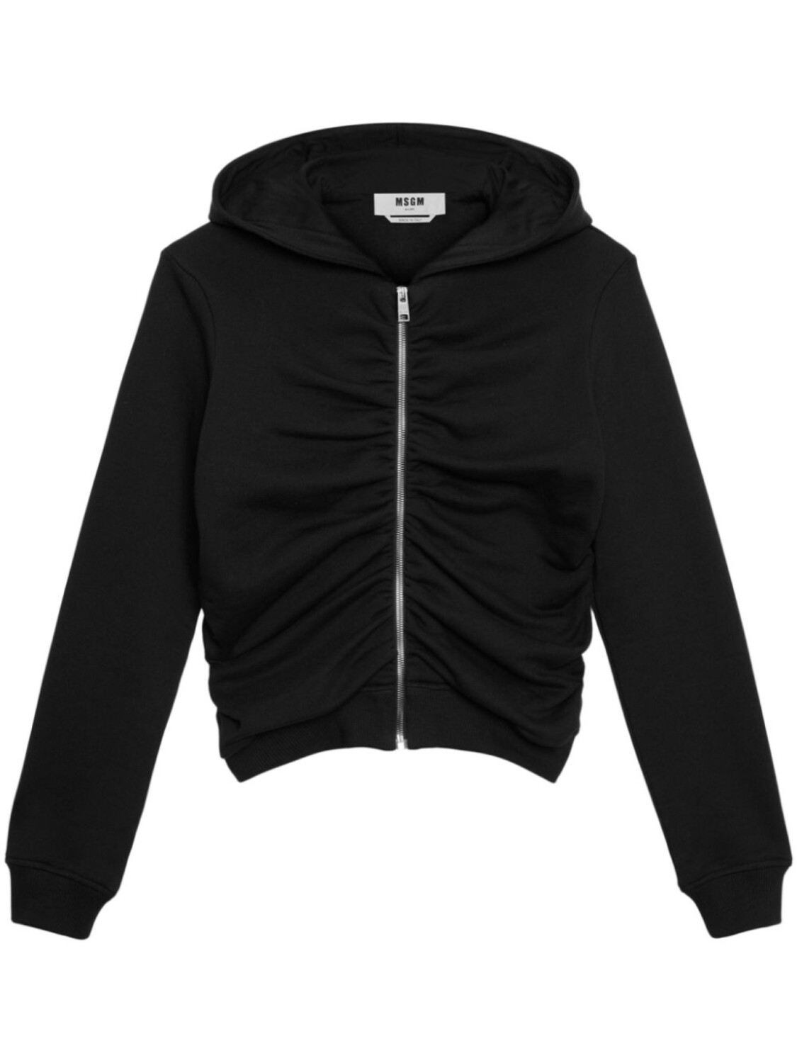 

Толстовка с капюшоном MSGM с оборками, черный