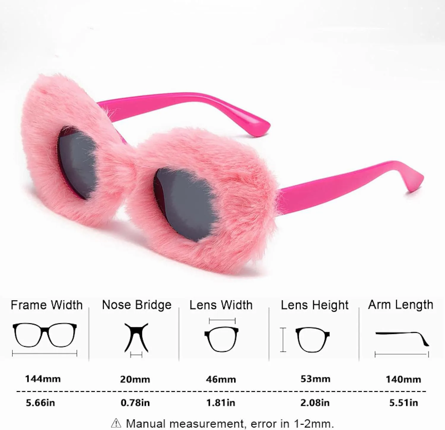 

Овальные солнцезащитные очки с мягким мехом для женщин, роскошные розовые солнцезащитные очки ручной работы, защита от УФ-излучения UV400 TKKTLLT, C5 Black