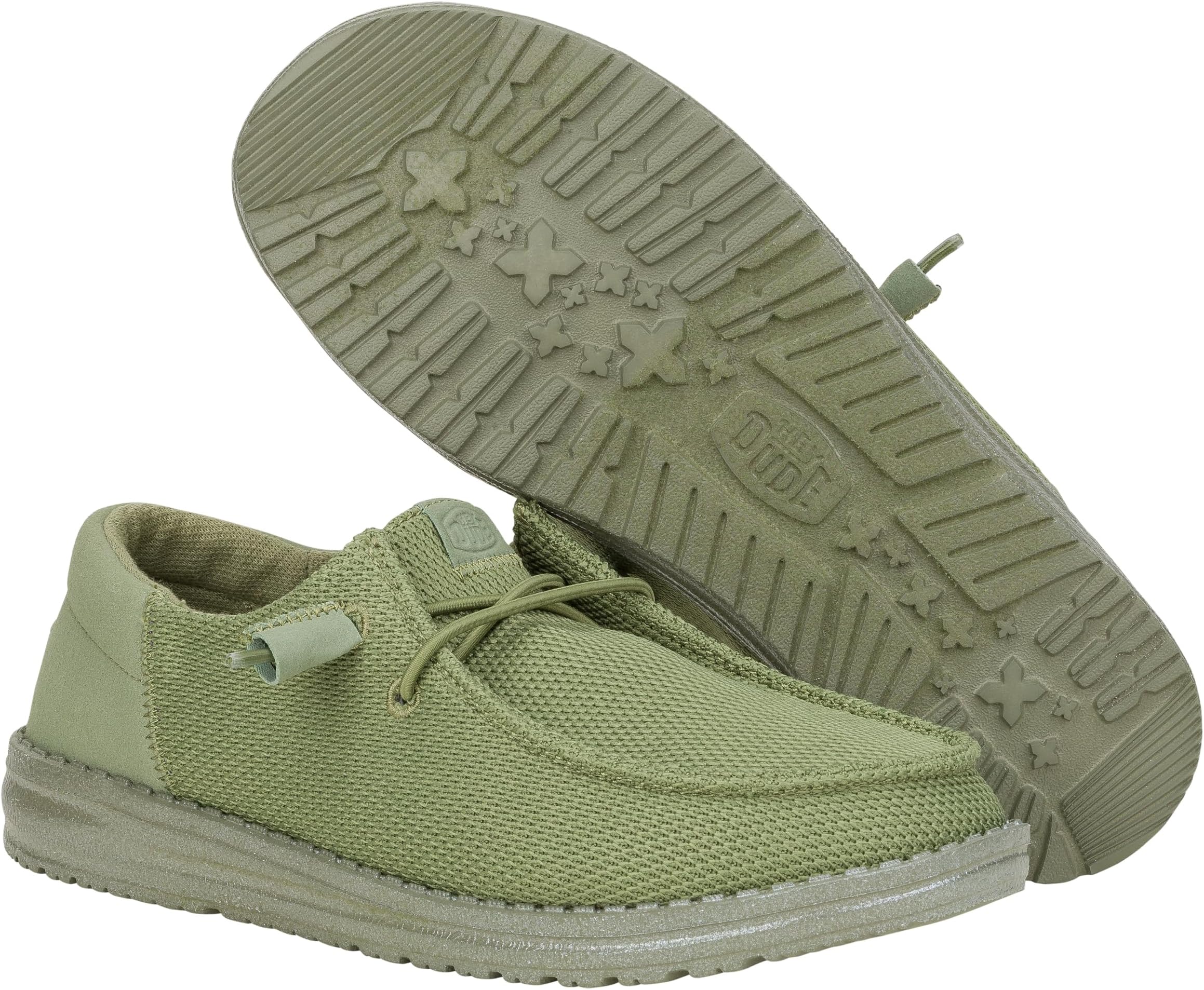 Кроссовки Hey Dude Wendy Funk Mono Slip-On Casual Shoes, оливковый — фото 3