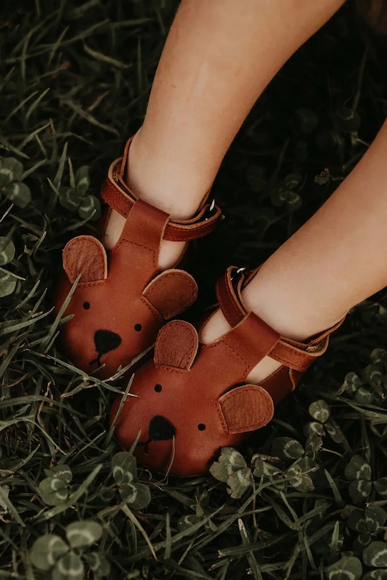 

Детские кожаные ботиночки Spark Classic Shoes Bear Donsje, коричневый