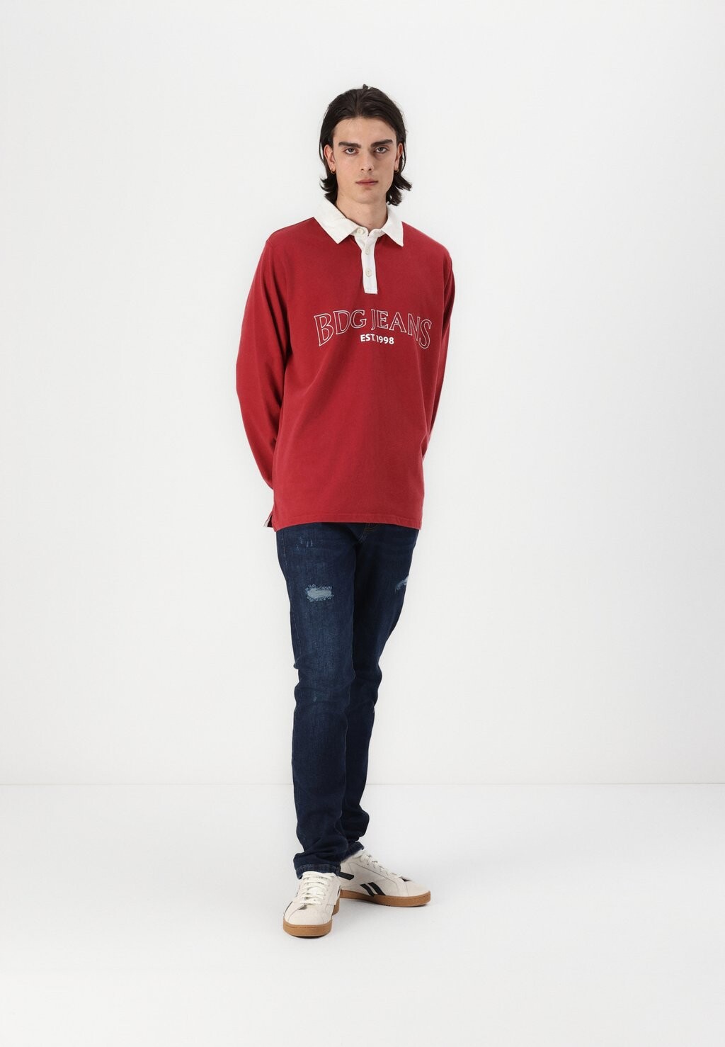 

Топ с длинными рукавами RUGBY UNISEX BDG Urban Outfitters, бордовый