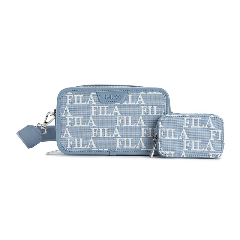 

FILA Тканевая кожаная сумка через плечо женская фантомно-синяя, Phantom Blue