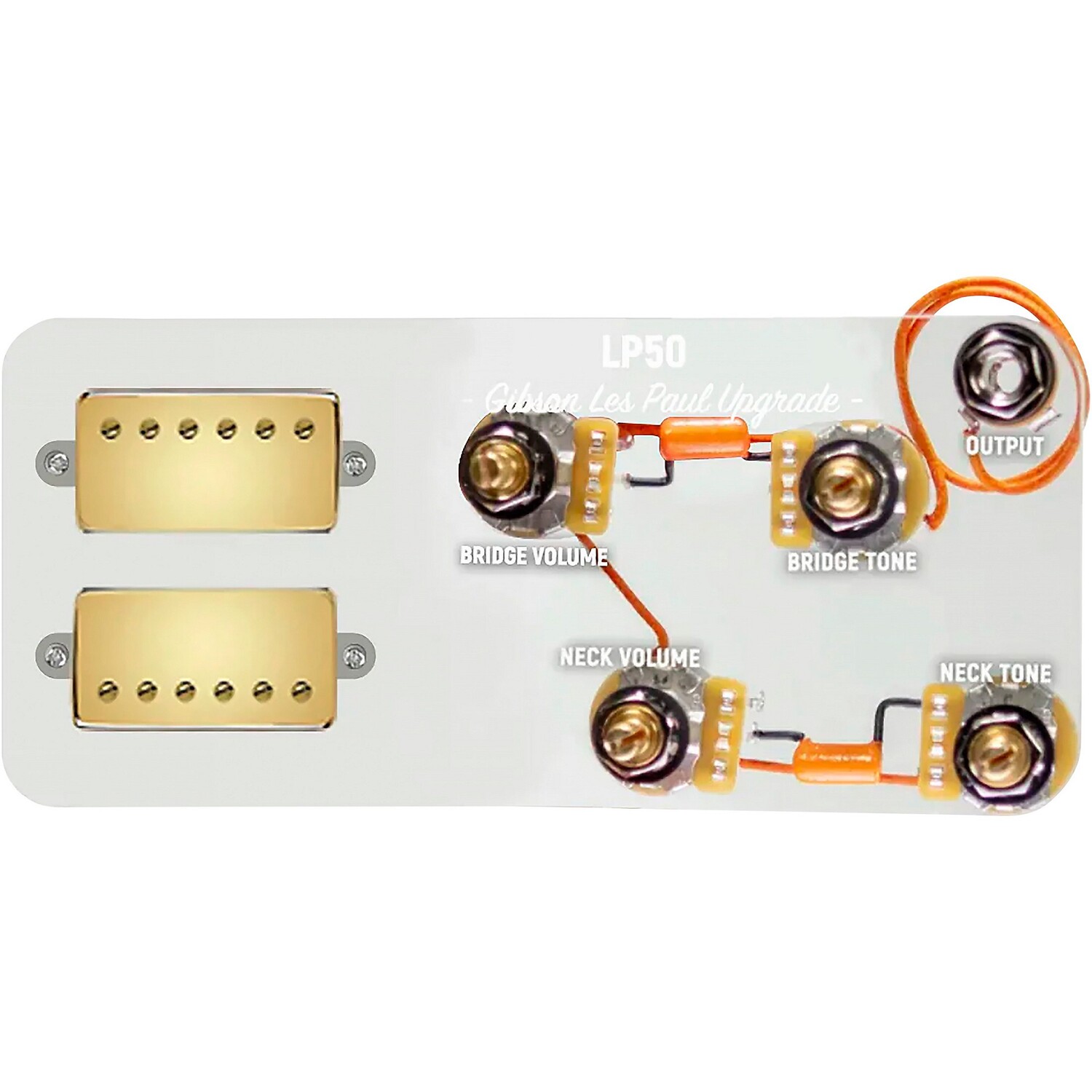 

Специальный комбинированный комплект 920d для Les Paul с золотыми хамбакерами Smoothie и жгутом проводов LP50-L, золотой 920d Custom