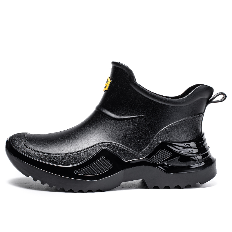 

Водонепроницаемые и износостойкие резиновые сапоги мужские LONGYING, Black