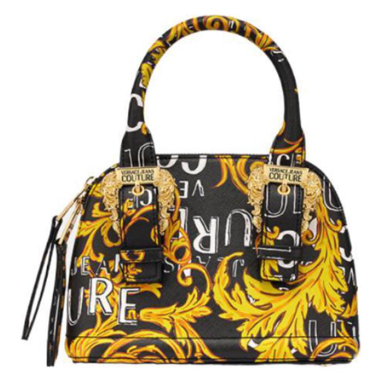 

VERSACE JEANS COUTURE Женская сумка-шар из искусственной кожи среднего размера черная