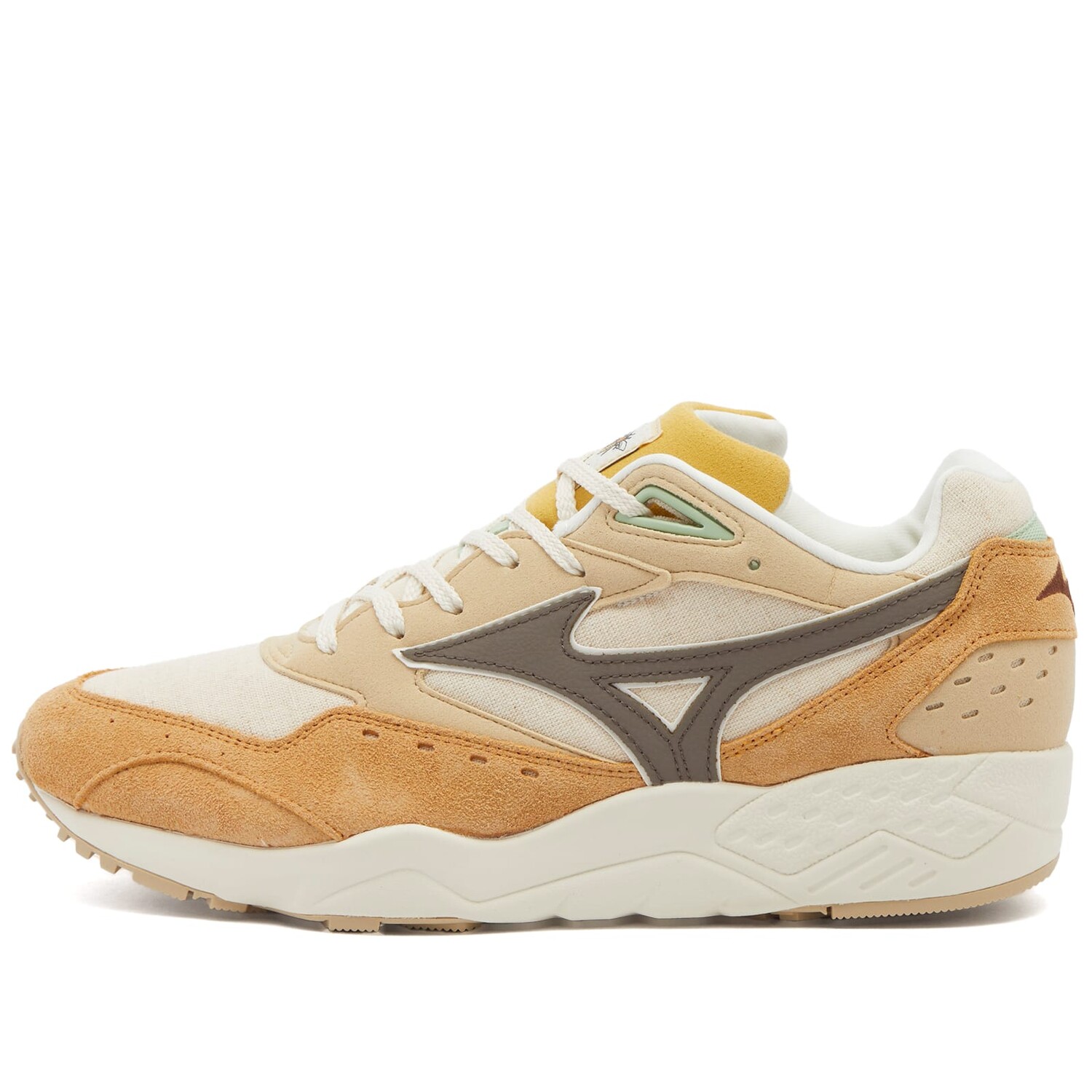 

Кроссовки Mizuno Contender 'Yoho', цвет Spruce Yellow, Major Brown & Pristine