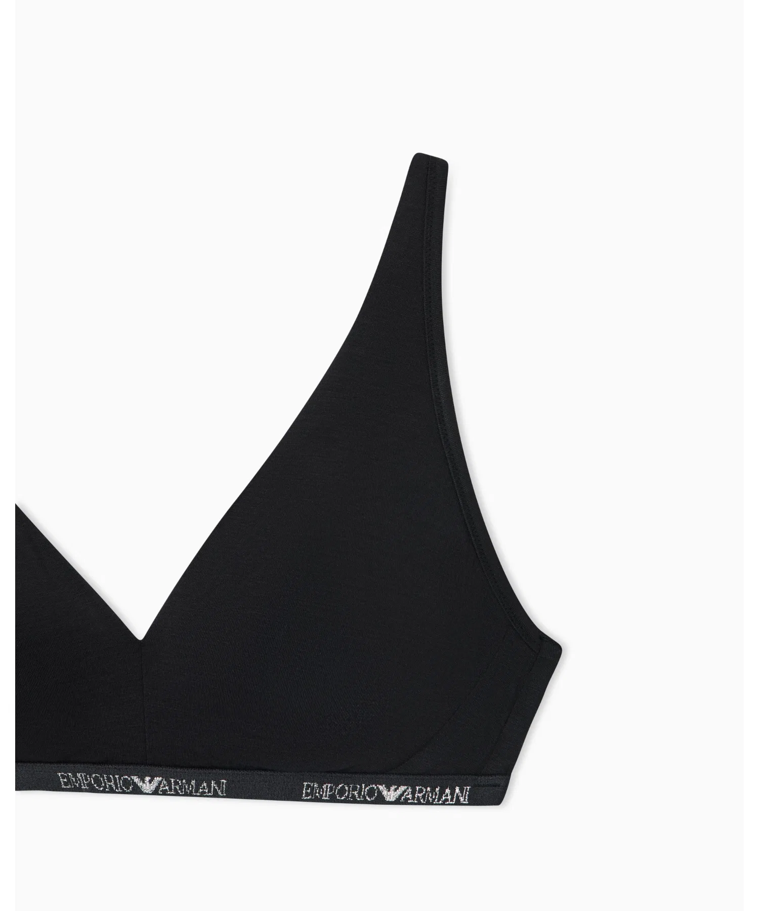 <Эксклюзивно онлайн> [Emporio Armani] ASV Essential Padded Bralette Jersey Logo — фото 4