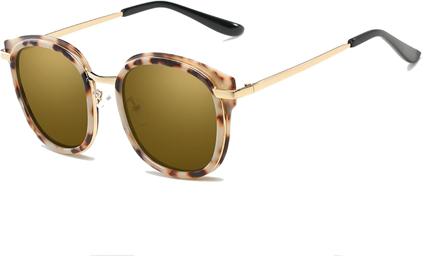 

Женские солнцезащитные очки в стиле ретро «кошачий глаз» – поляризованные линзы UV400, круглая металлическая оправа – легкие, подходят для вождения и путешествий Bubmari, F