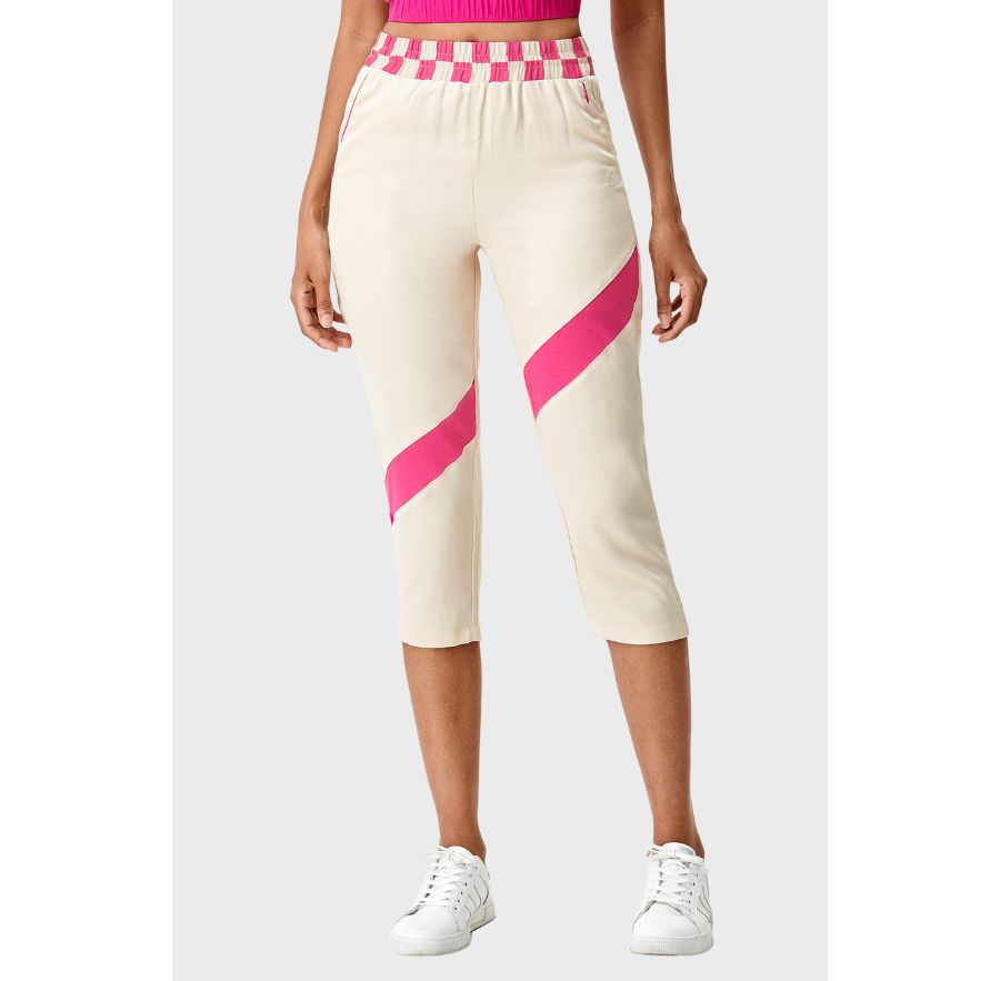 

Женские укороченные брюки Bellemere с высокой талией и клетчатым узором Bellemere New York, Beige