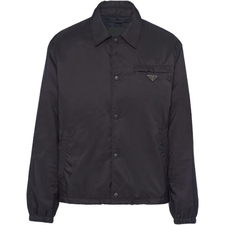 Куртка-рубашка Re-Nylon PRADA, Black