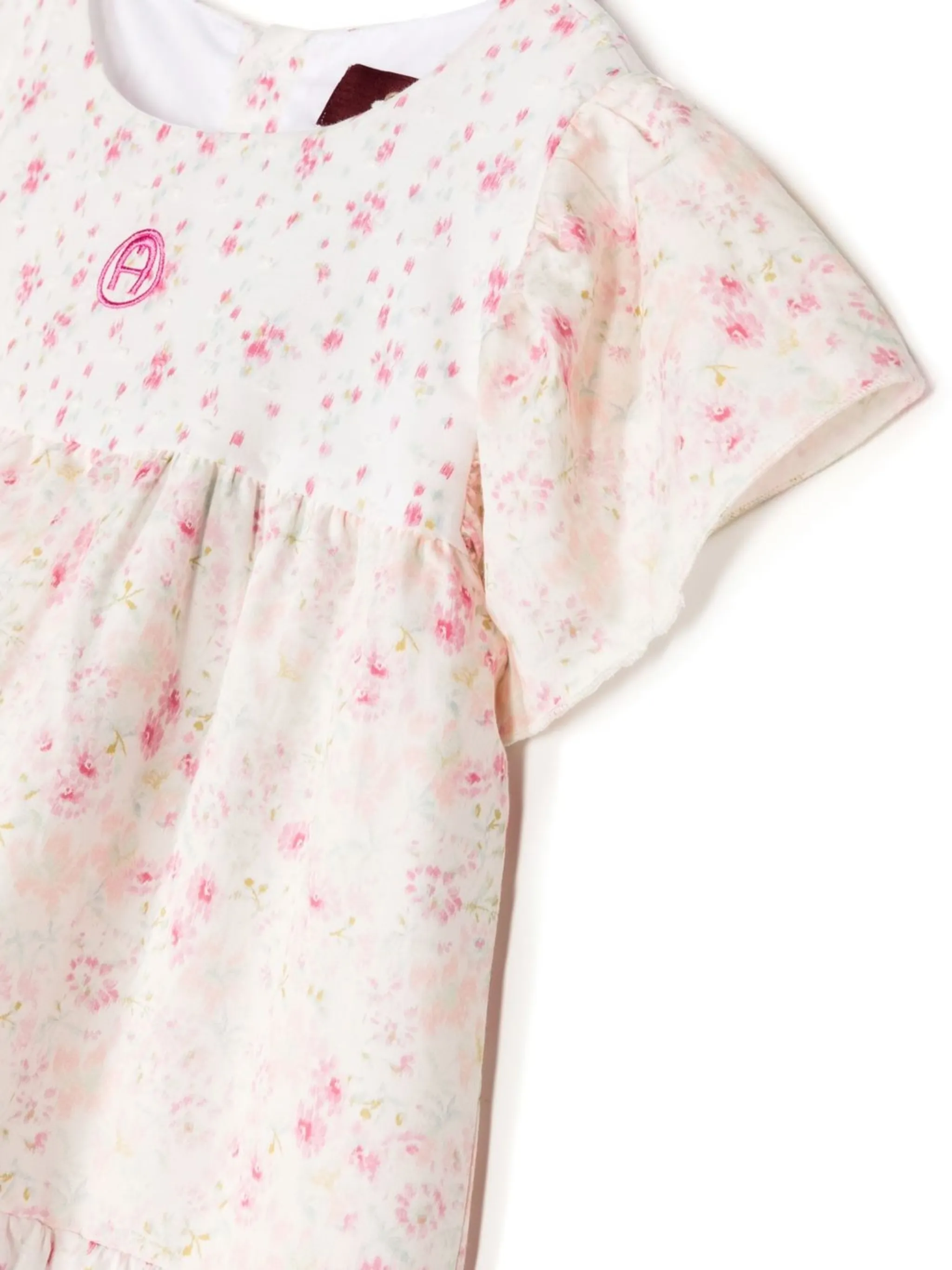 Платье с цветочным принтом Aigner Kids, розовый — фото 3