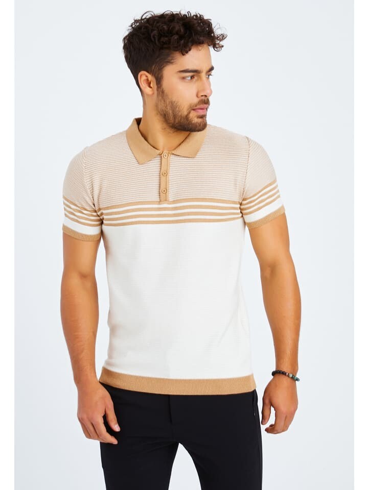 

Футболка Leif Nelson Herren T-Shirt Feinstrick Polo LN-7640, цвет KAFFEEFARBEN-ECRU