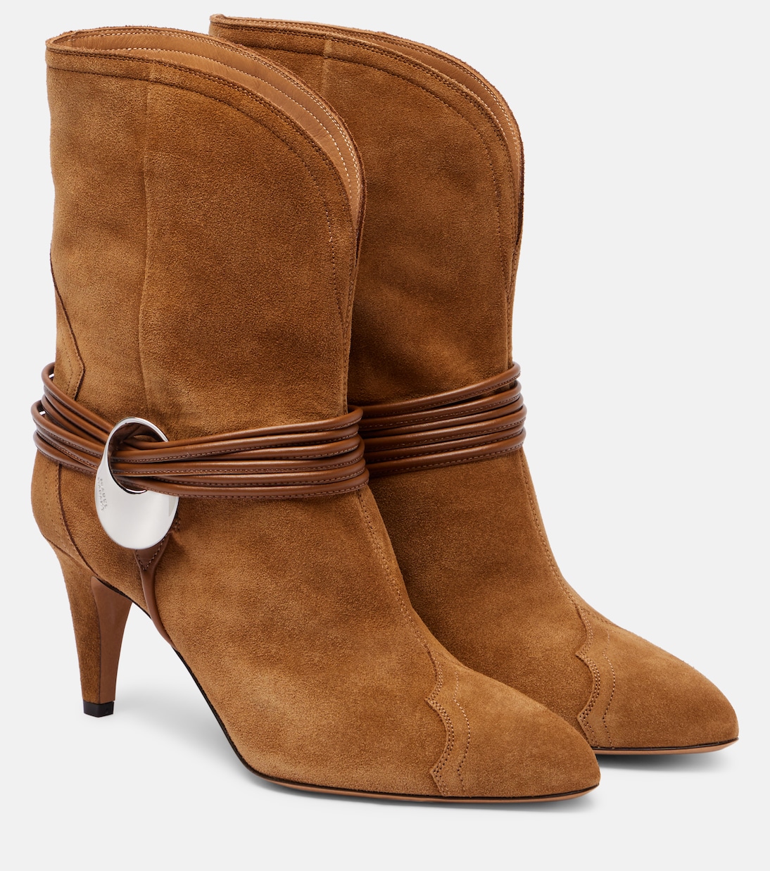 Dytho замшевые ботильоны Isabel Marant, Cognac