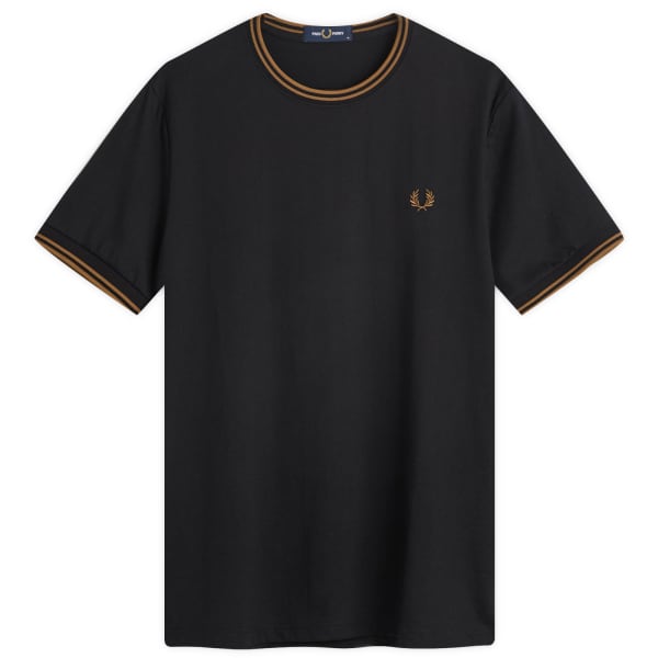 

Футболки с двумя концами Fred Perry, черный/затененный камень