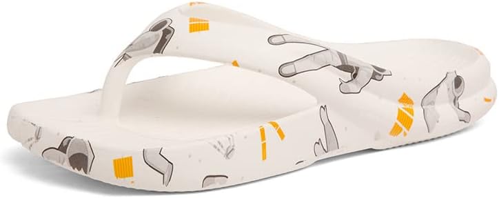 

Мужские тапочки MATERUIEYES весенние мягкой подошвой для дома, с антискользящей застежкой и шлепанцы, белый