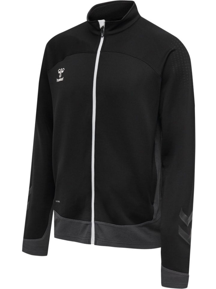 

Детская тренировочная куртка черного цвета Hummel