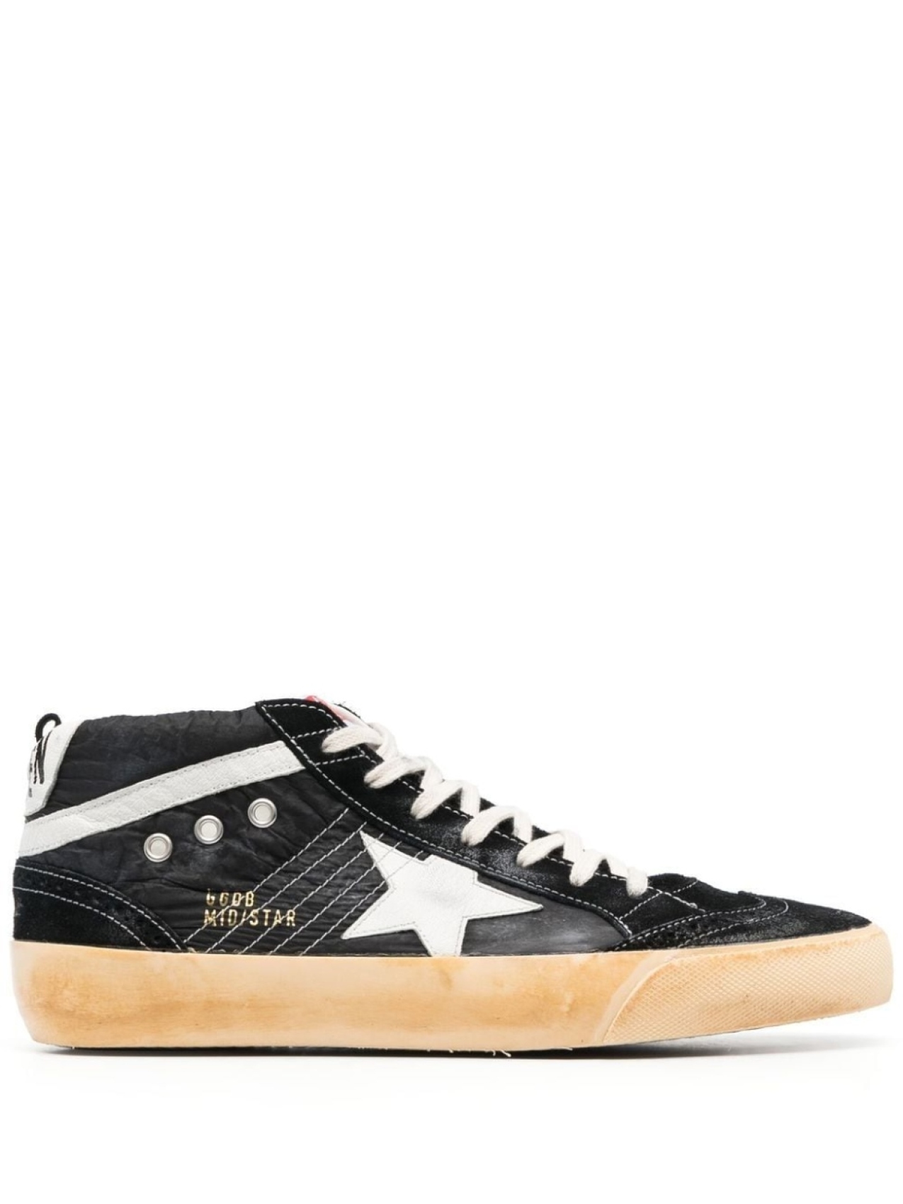 

Golden Goose кеды Mid Star на шнуровке, черный