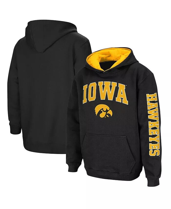

Толстовка с капюшоном для мальчиков из черной команды Iowa Hawkeyes 2-Hit Colosseum