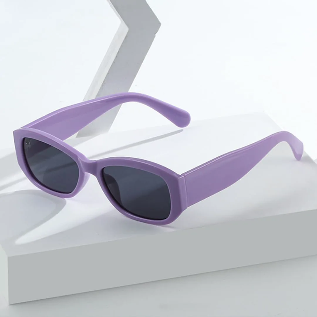 

Модные квадратные солнцезащитные очки-гелевые защитные очки для женщин с защитой от УФ-излучения UV400, в стиле ретро-панк для мужчин UATXTAU, Jelly Grey Grey