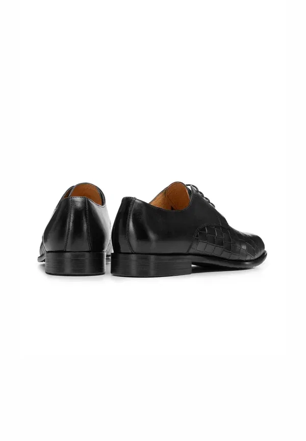 Туфли дерби с крокодиловой текстурой Smart Lace Ups Wittchen, черный — фото 4