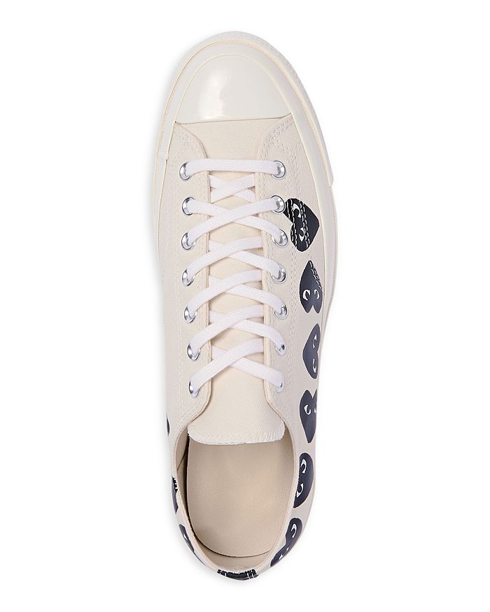 Comme Des Garcons Мужские кроссовки на шнуровке с низким верхом Comme Des Garcons PLAY, белый — фото 2