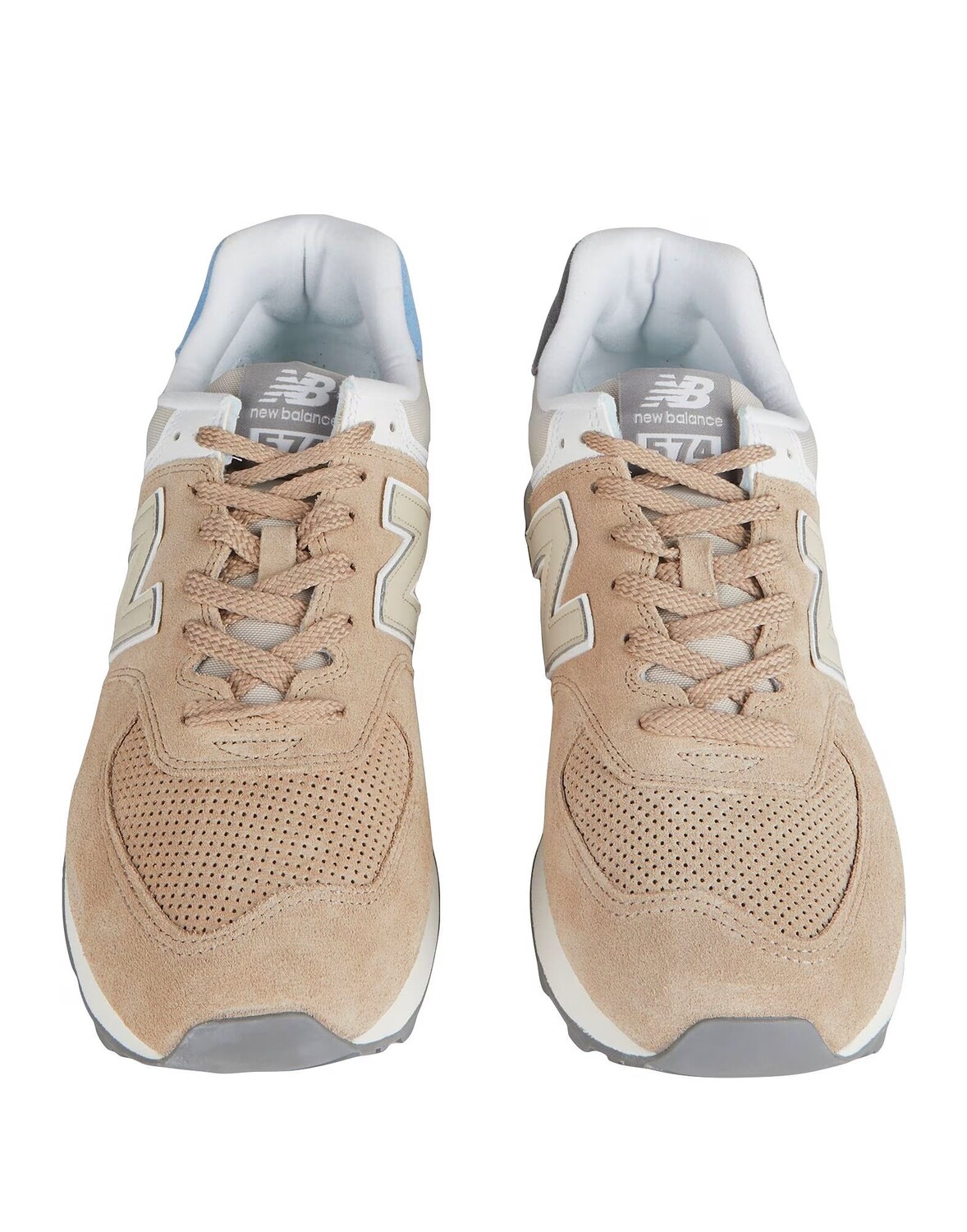 Кеды New Balance, бежевый — фото 4