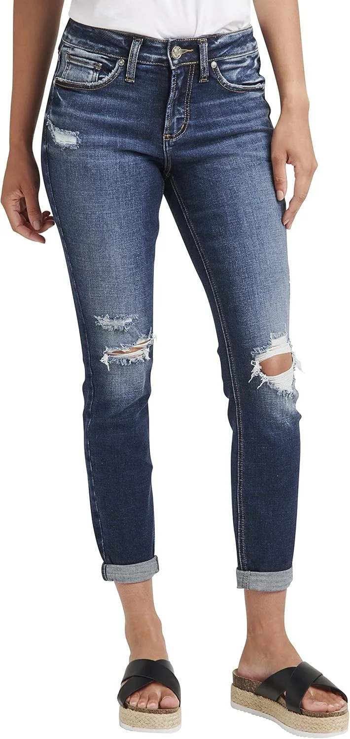 

Silver Jeans Co. Женские джинсы Suki Mid Rise Curvy Fit Skinny