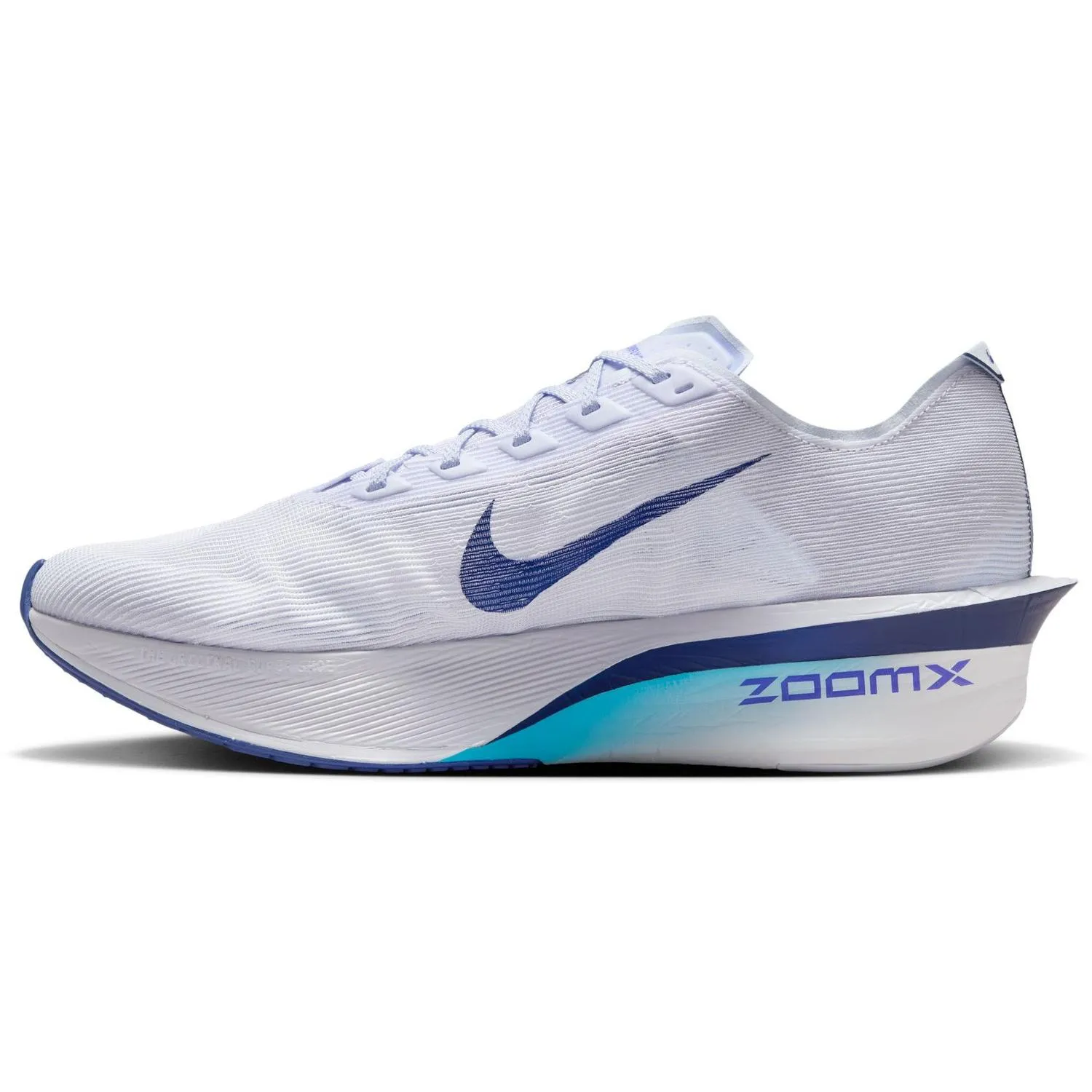 Мужские дорожные беговые кроссовки ZoomX Vaporfly 4 Nike, Ghost/Blue Void/Persian Violet — фото 2
