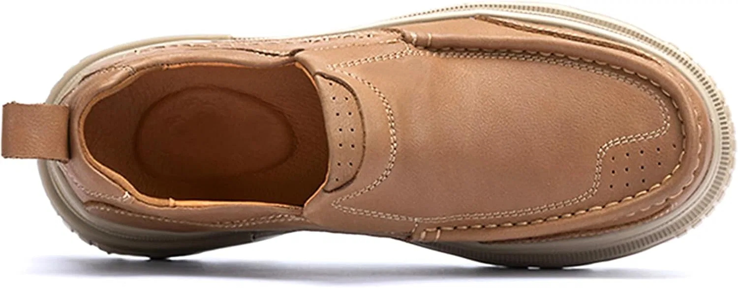 Туфли кожаные Loafers коричневые Vtiao — фото 2