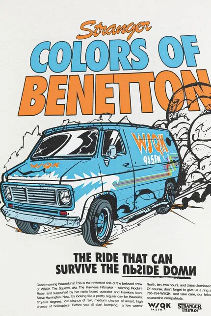 Футболка с принтом United Colors of Benetton, белый — фото 3