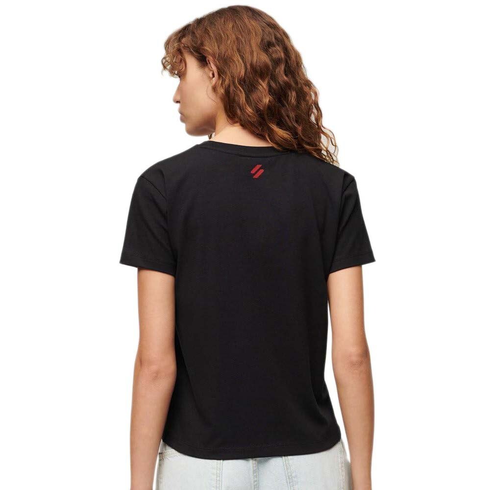Футболка с коротким рукавом Superdry Sport Luxe Graphic Fitted, черный — фото 2