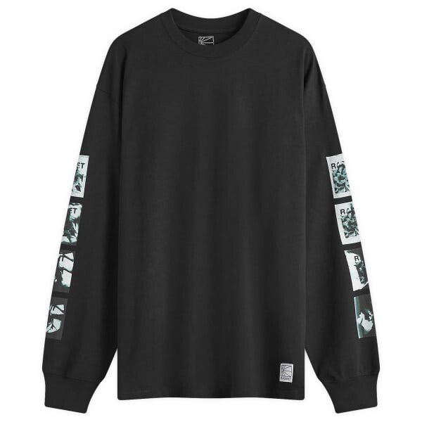 

Футболка с цветочным принтом l/s Rassvet, черный