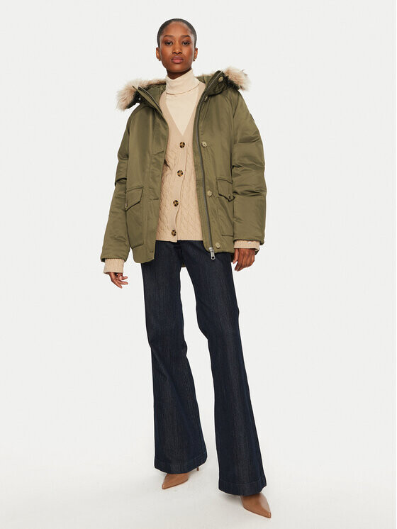 Переходная куртка стандартного кроя Tommy Hilfiger, хаки — фото 2