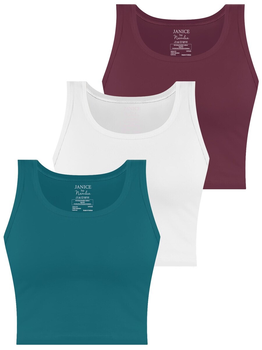 

Майка Janice Top Namlea, цвет burgundy/white