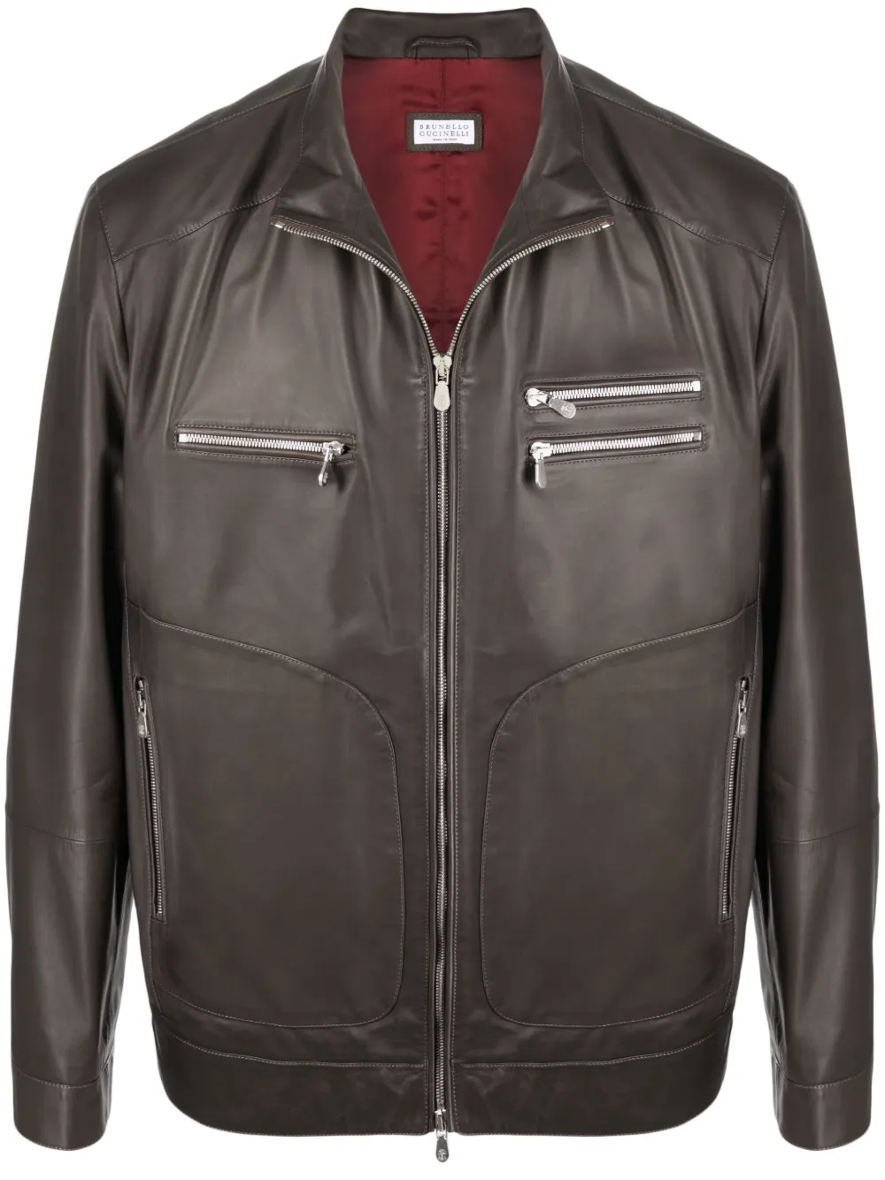 

Куртка на молнии Brunello Cucinelli, коричневый