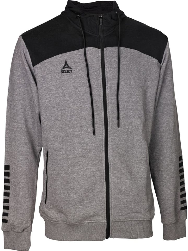 

Тренировочная куртка "Hoodie Sweatjacket Oxford V22" серого цвета Select