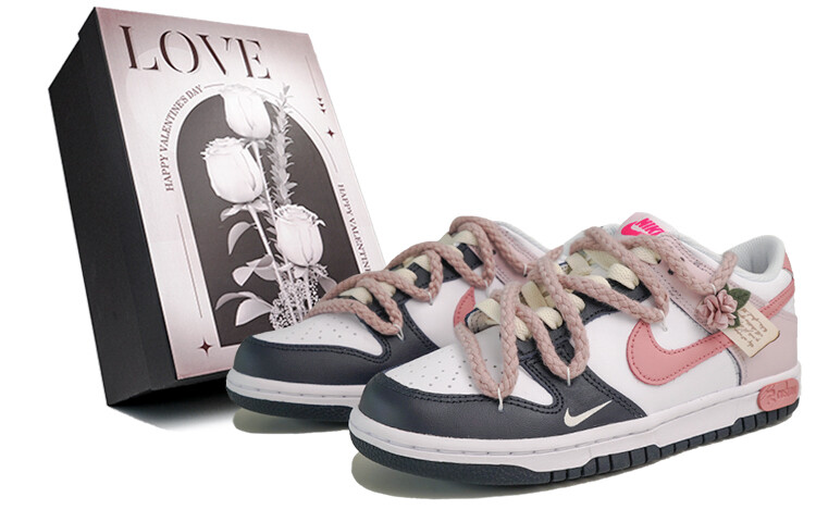 

Кроссовки для скейтбординга Dunk женские, низкие, розовый Nike, розовый
